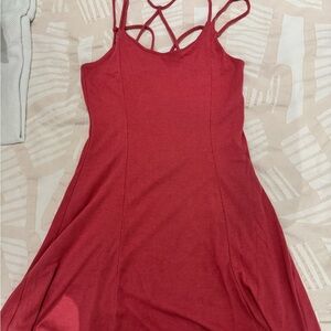 Aeropostale Strapless Red Dress